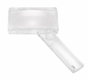 Loupe grossissante malvoyant rectangulaire 90x50mm Eschenbach 2x