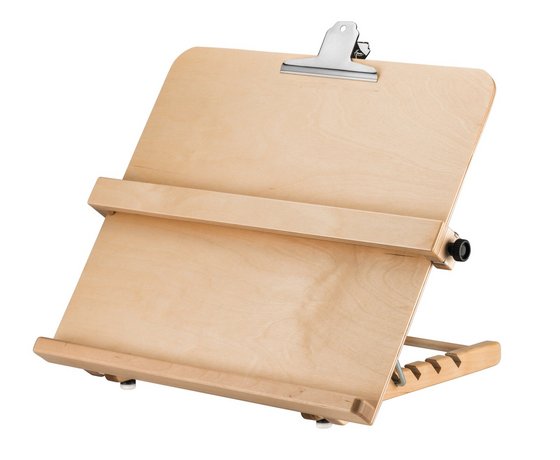 Pupitre de lecture réglable Eschenbach pour malvoyant - 5 positions obliques bois de bouleau