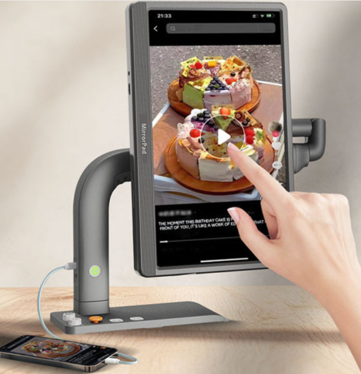 Téléagrandisseur tactile avec connexion smartphone Mirror Pad – Image 3