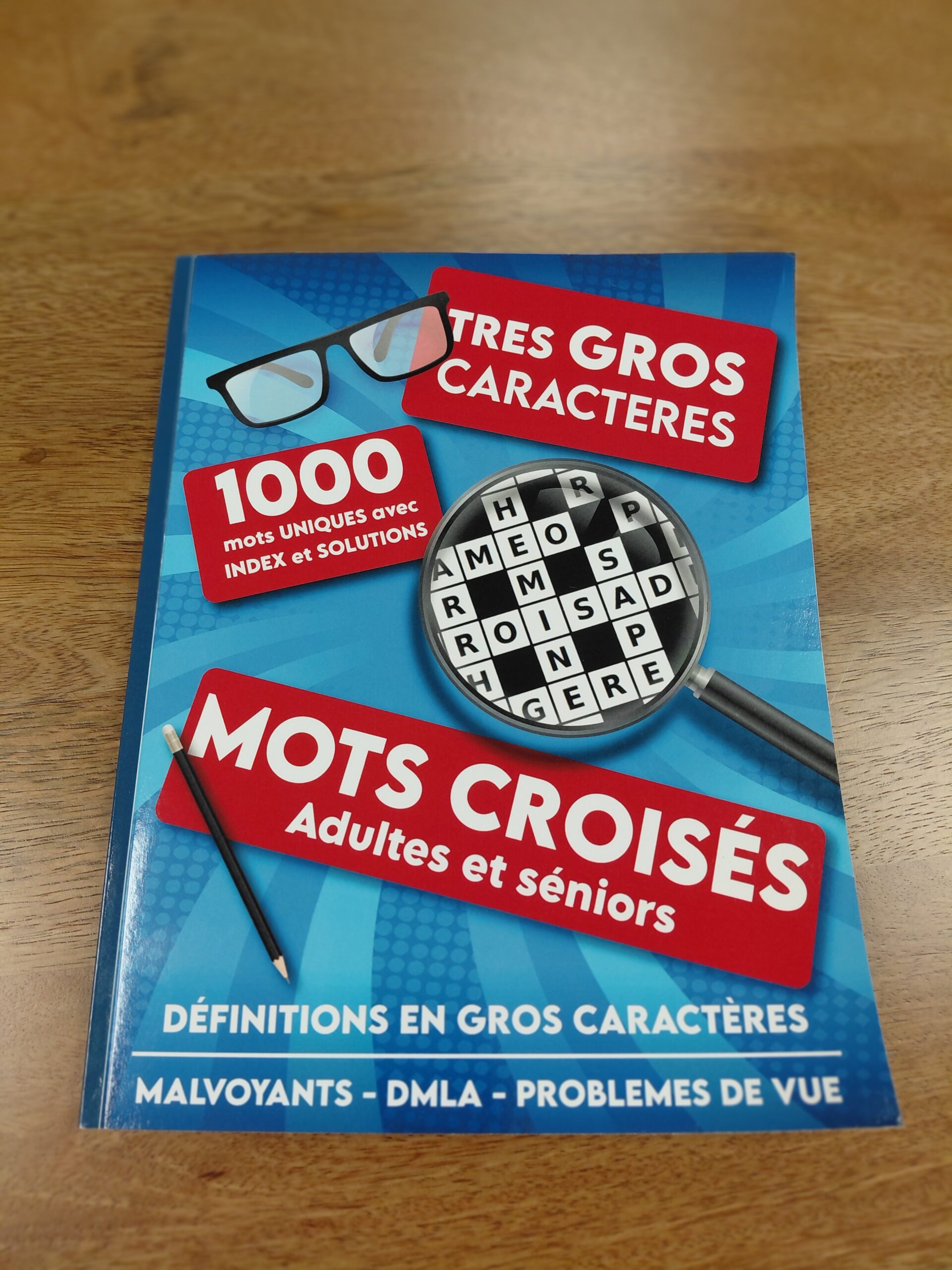 Mots croisés en très gros caractères – Malvoyants et seniors