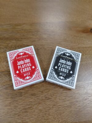 Jeu de cartes gros caractères