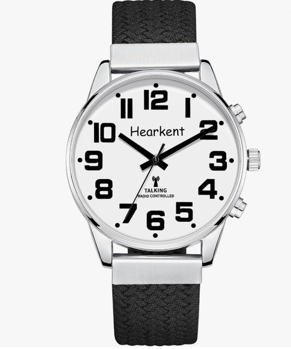 Montre Parlante pour Malvoyant Homme, avec Voix Française