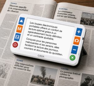 Loupe électronique CASA 5" - Vision de près et de loin